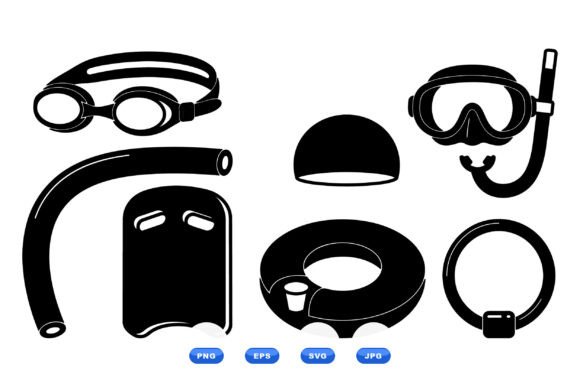 Download Swimming Gear SVG Icons - Swimming gear Collection