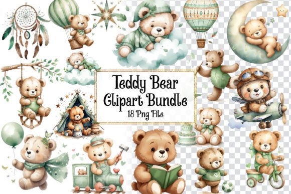Download Teddy Bear Clipart Bundle - Teddy bear Collection