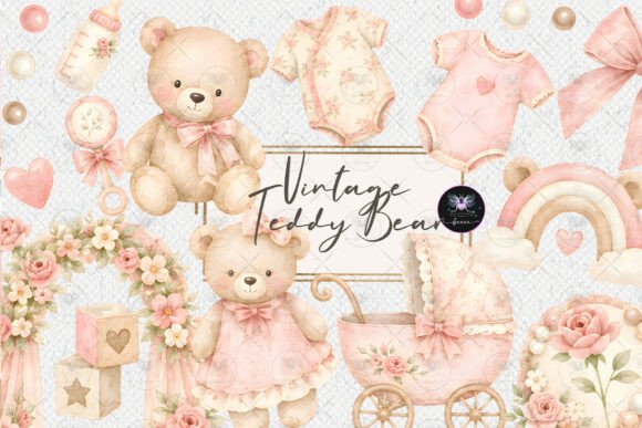Download Vintage Teddy Bear Clipart - Teddy bear Collection