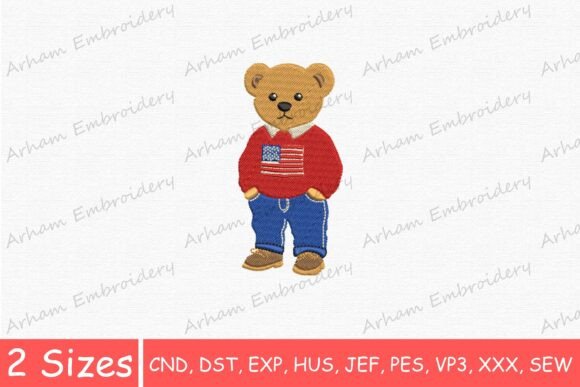 Download Cute Patriotic Teddy Bear, Cute USA Bear - Teddy bear Collection